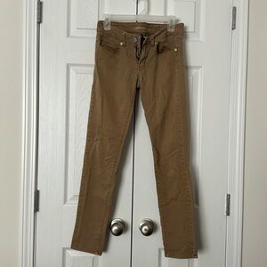 Khaki skinny jeans